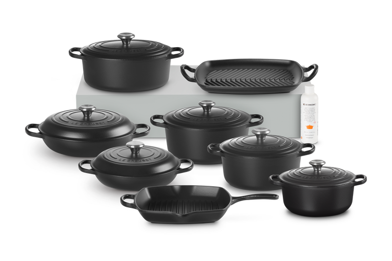 Cast Iron 8-piece Ultimate Set with Cleaner