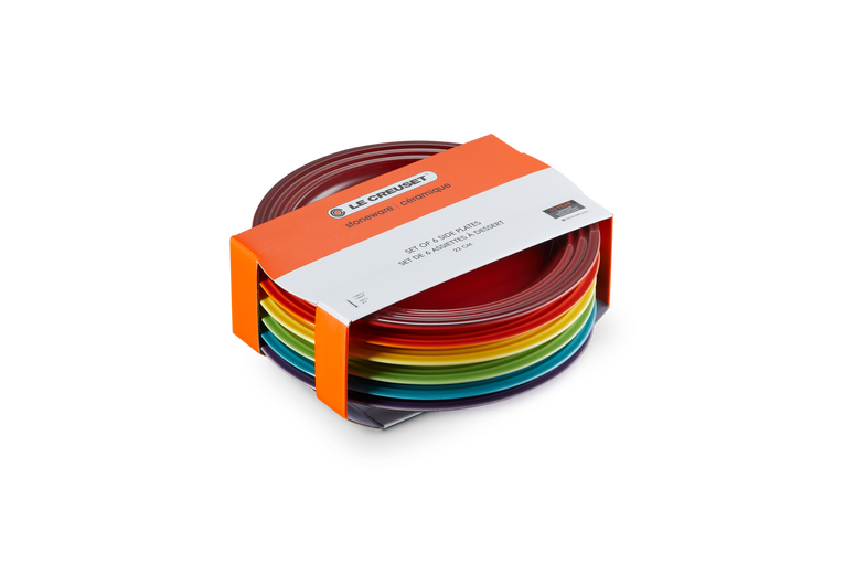 Le creuset shop rainbow plates