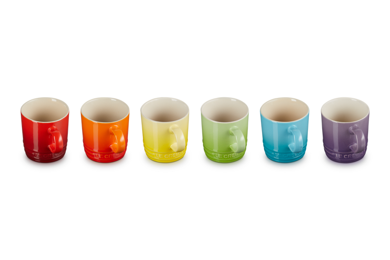 Cafe Resultat bekymre Stoneware Rainbow Set of 6 Espresso Mugs | Le Creuset FI | Le Creuset