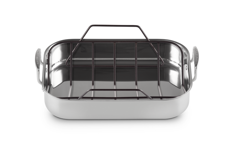 Stainless on sale roasting rack