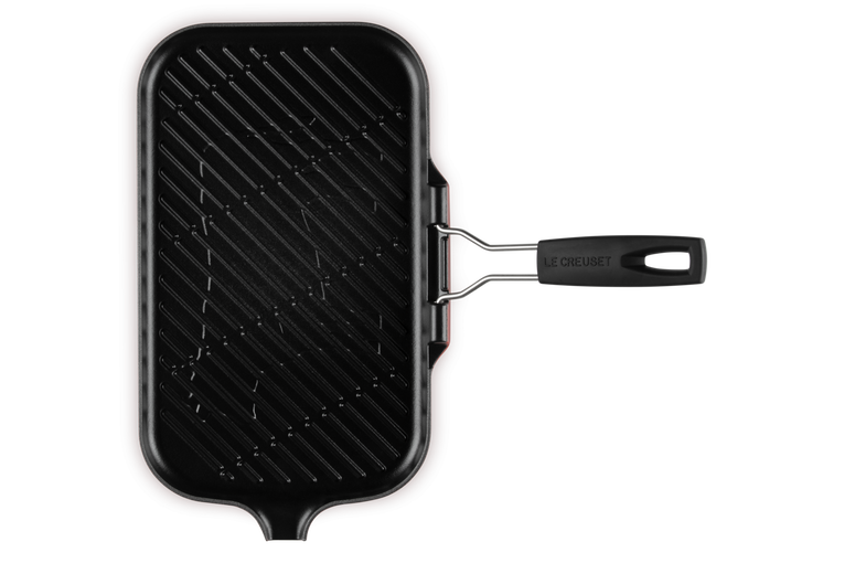 Cast Iron Rectangular Grill with Silicone Handle | Le Creuset FI