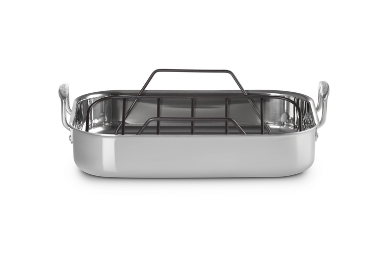 3 ply Stainless Steel Roaster with Roasting Rack