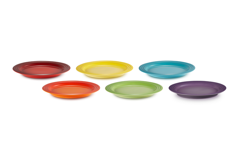 Le creuset hotsell rainbow plates
