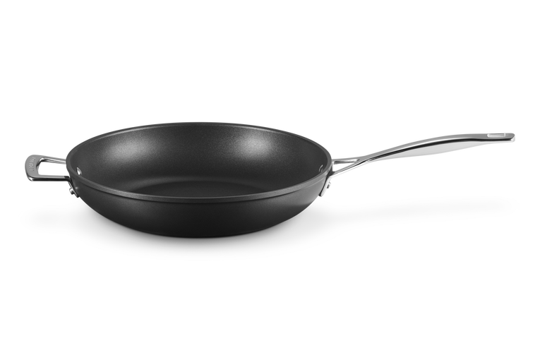 Toughened Non-Stick Deep Frying Pan with Helper Handle