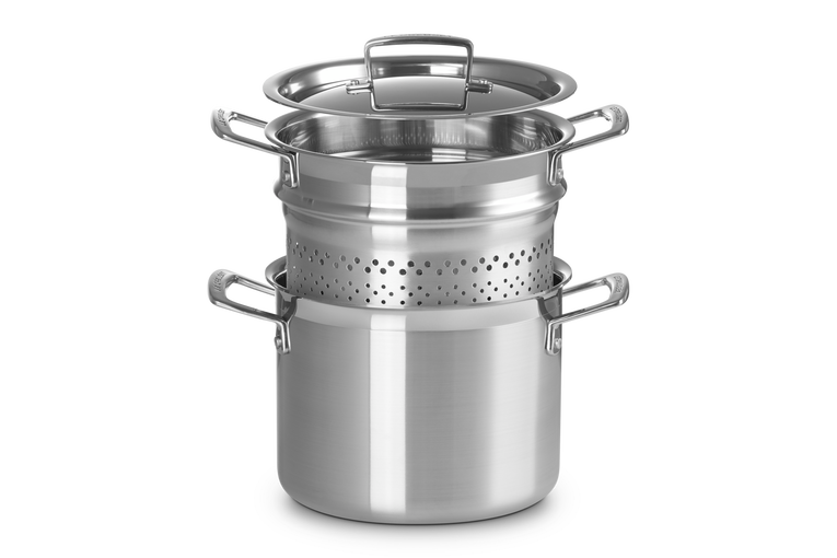3 ply Stainless Steel Pasta Pot Le Creuset FI