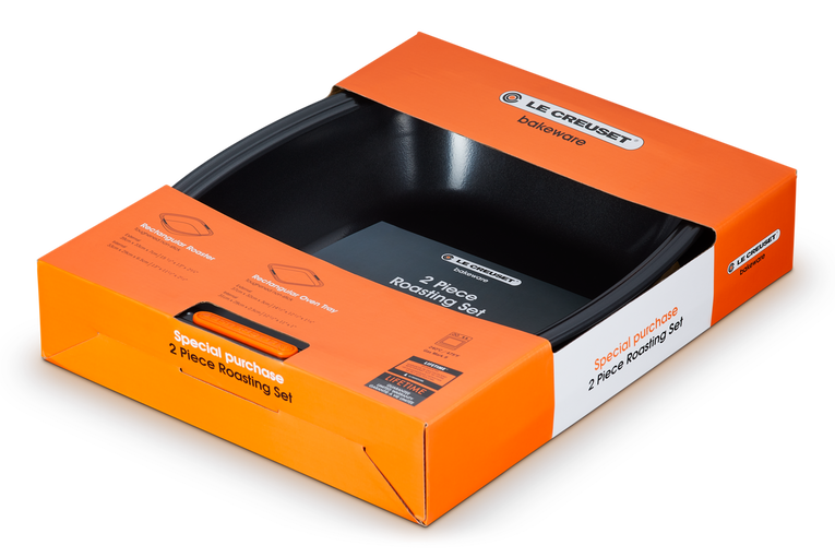 Set of 2 Rectangular Roaster and Oven Tray Le Creuset FI