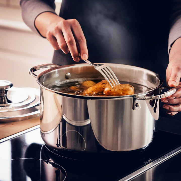 8-Piece Ultimate Cookware Set | Includes Regular and Mini Sizes of Always Pan & Perfect Pot, and Ovenware Set | Color: Blue Salt