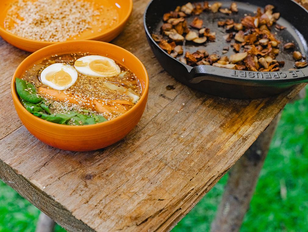 Ramen with Mushrooms and Egg