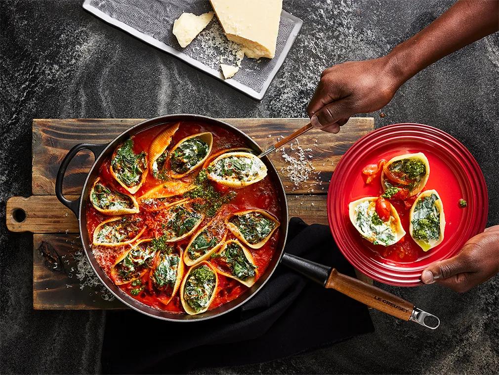 Stuffed Conchiglioni all'Arrabbiata