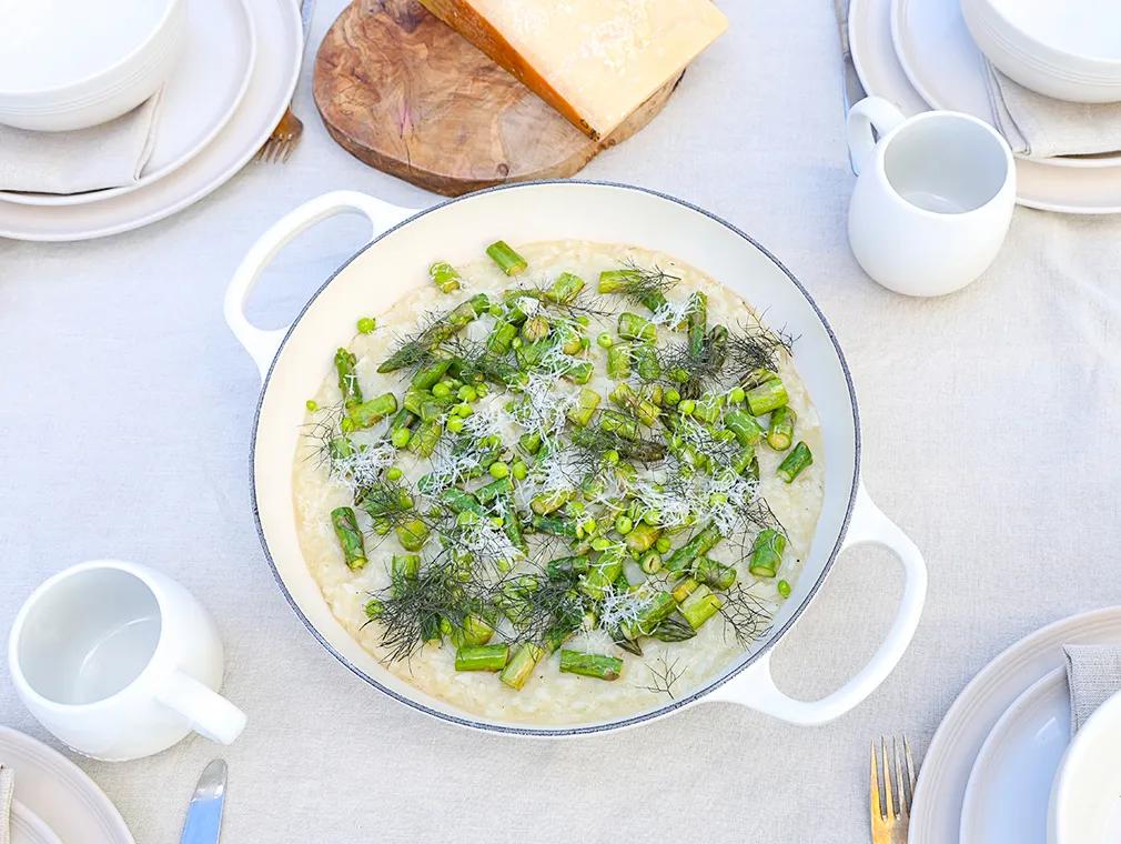 Risotto with asparagus