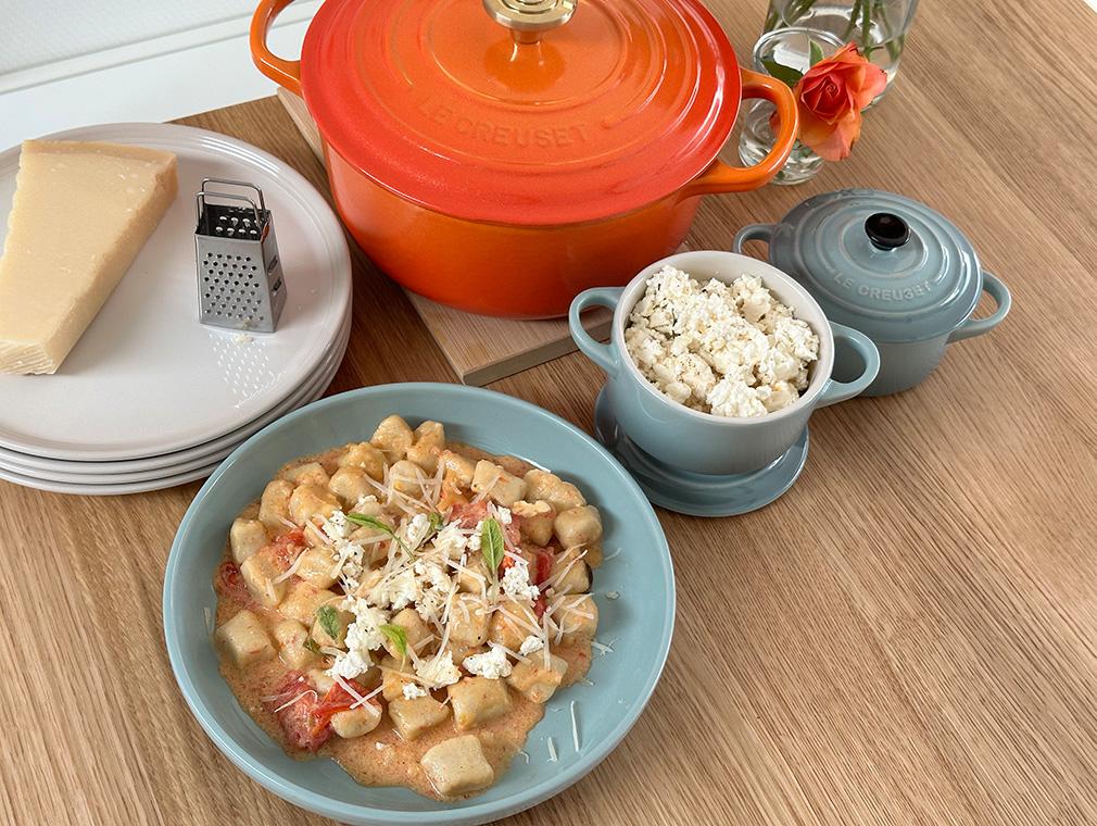 Gluten-Free Gnocchi with Roasted Tomatoes and Feta