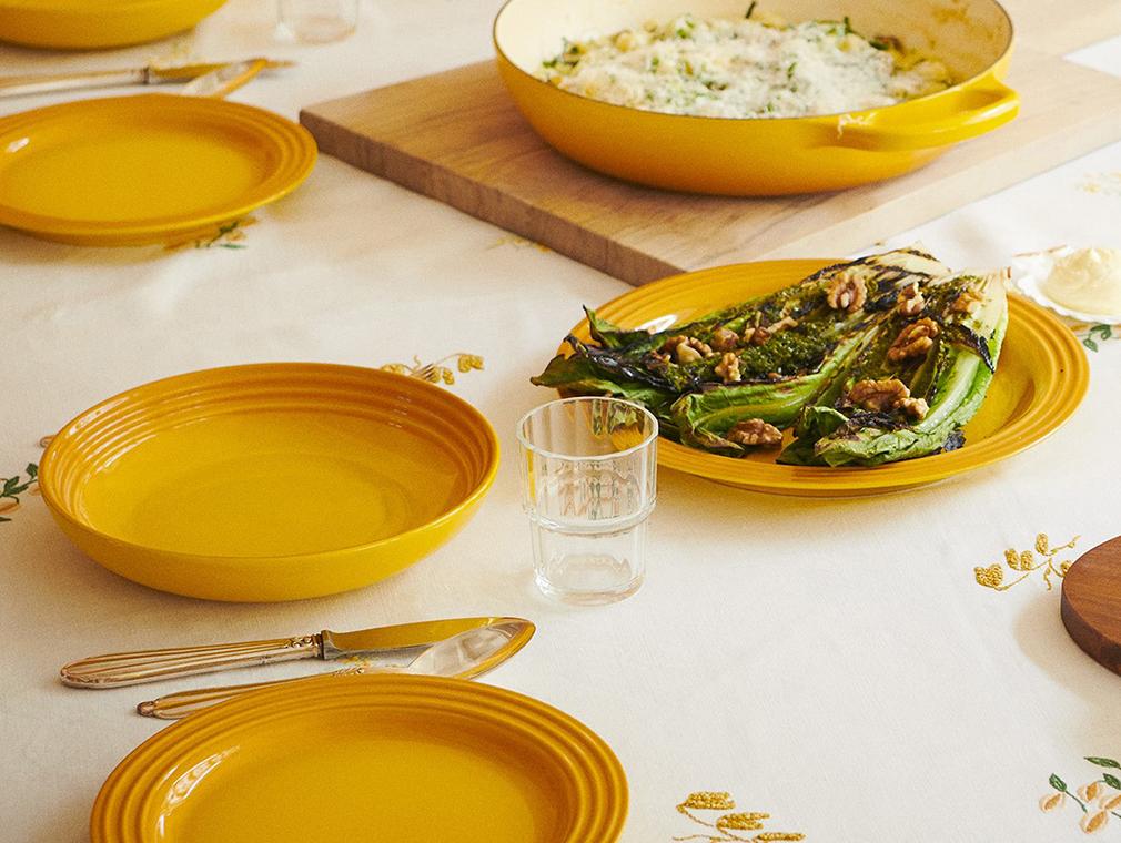 Bille and Victor’s Grilled Romaine Lettuce with Walnut Vinaigrette