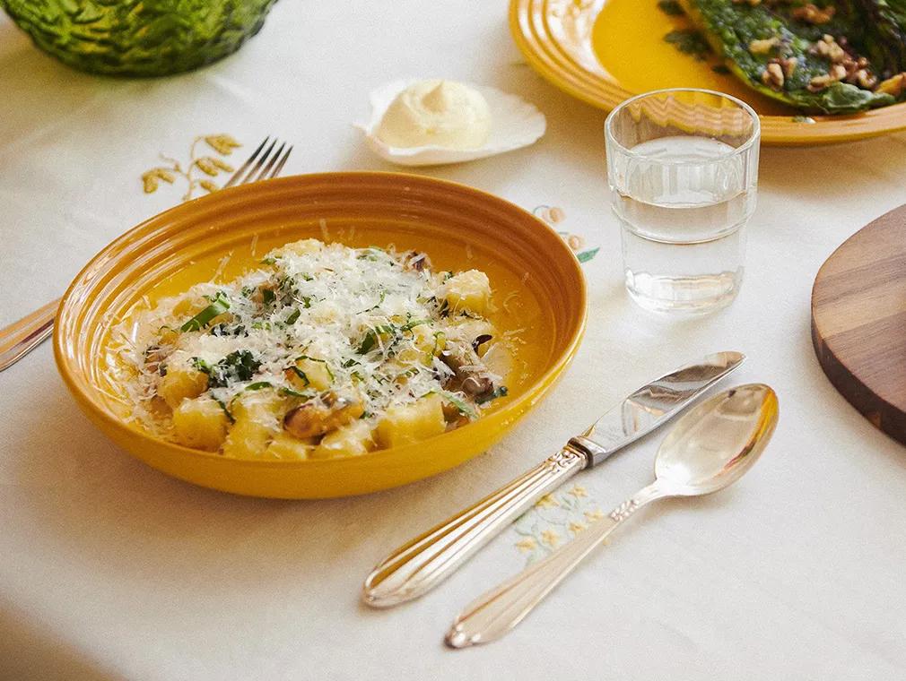 Bille and Victor’s Gnocchi with Mussels, Wild Garlic, and Parmesan