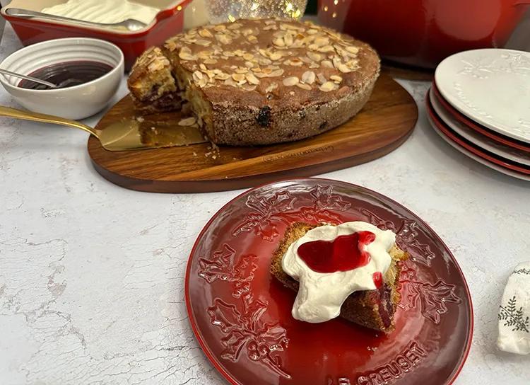 Gluten-Free Almond Cake with Cherries