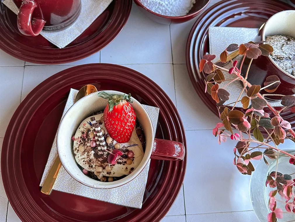 Glutenfree Mug Cakes with Walnuts