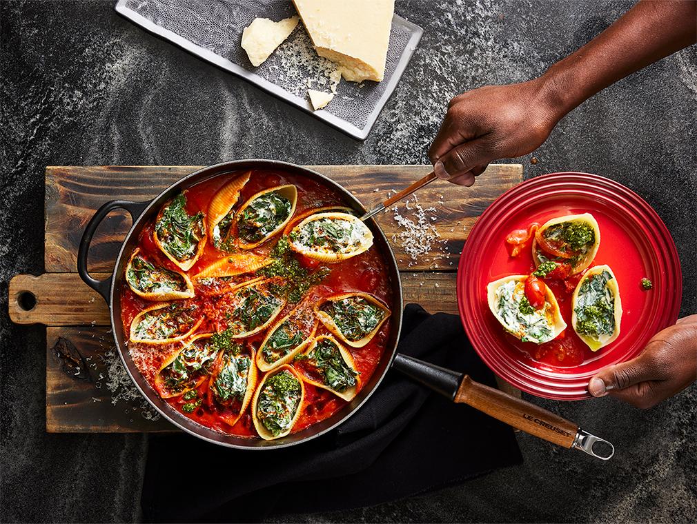 Stuffed Conchiglioni all'Arrabbiata